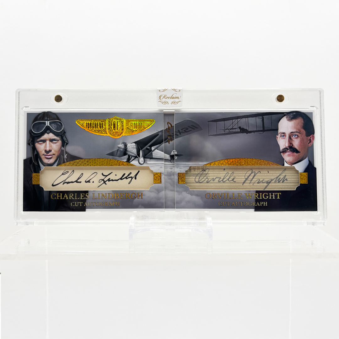 Founders of Flight” Charles Lindbergh & Orville Wright Dual Cut