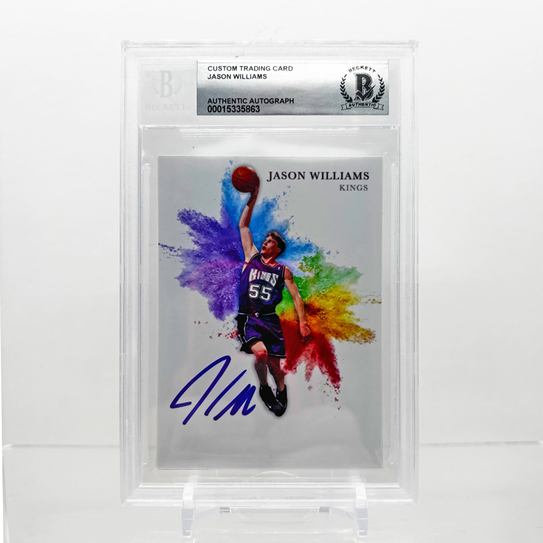 JASON WILLIAMS COLOR BLAST ON CARD SIGNATURE BECKETT SLABBED